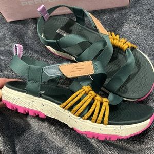 SKECHERS outdoor ultra Walk goga Mat Sandal Shoe Walking Green 140112 sz 6 NEW